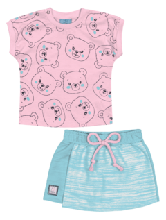 CONJUNTO BLUSA E SHORT SAIA URSINHOS CANDY - comprar online