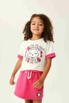 CONJUNTO BLUSA E SHORTS SAIA GATINHA GIRLS