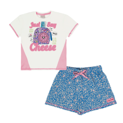 CONJUNTO BLUSA E SHORTS I LOVE PHOTO - comprar online