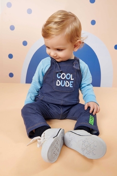 CONJUNTO JARDINEIRA MOLECOTTON JEANS COOL DUDE - comprar online