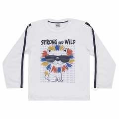 CAMISETA MANGA LONGA LION STRONG - comprar online