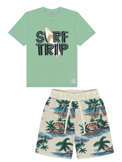 CONJUNTO CAMISETA E BERMUDA SURF TRIP na internet