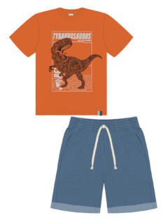 CONJUNTO CAMISETA E BERMUDA TYRANNOSAURUS - comprar online