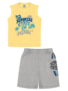 CONJUNTO REGATA E BERMUDA SUNRISE STATE - comprar online