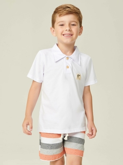 CONJUNTO CAMISA POLO E BERMUDA SARJA