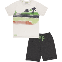 CONJUNTO CAMISETA E BERMUDA BEACH - comprar online