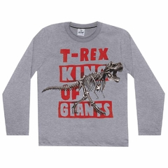 CAMISETA MANGA LONGA T-REX - Pitoco Baby Kids loja especializada em moda infantil