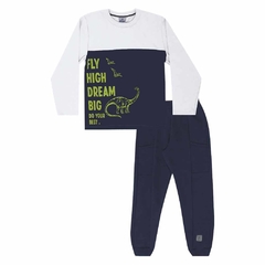 CONJUNTO CAMISETA ML E CALÇA DINOSSAURO - Pitoco Baby Kids loja especializada em moda infantil