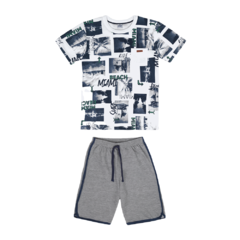 CONJUNTO CAMISETA E BERMUDA MIAMI BEACH - comprar online