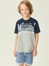 CONJUNTO CAMISETA E BERMUDA MOLETINHO JEANS FOREVER YOUNG