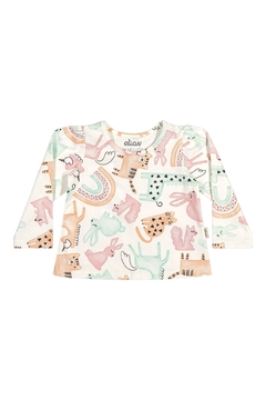 BLUSA ML COTTON LEVE ESTAMPADA