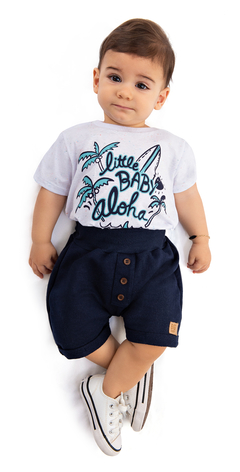 CONJUNTO LITTLE BABY BERMUDA MOLETINHO