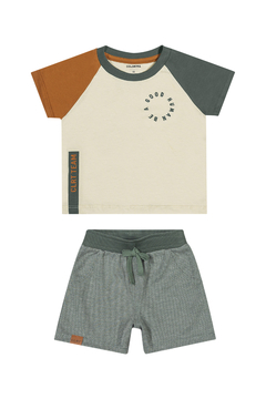 CONJUNTO BE A GOOD HUMAN BERMUDA MOLETOM - comprar online