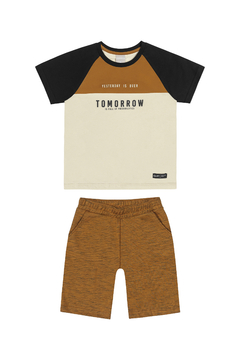 CONJUNTO TOMORROW BERMUDA FLAMÊ