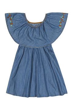 VESTIDO JEANS CIGANINHA BORDADO - loja online