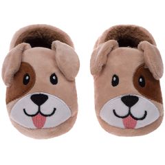 PANTUFA INFANTIL BEGE CACHORRO PIMPOLHO na internet