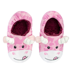 PANTUFA PLAY INFANTIL ROSA VACA PIMPOLHO - Pitoco Baby Kids loja especializada em moda infantil