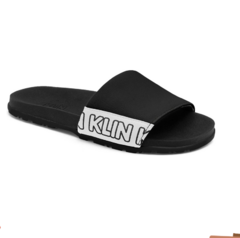 CHINELO SLIDE PRETO / BRANCO