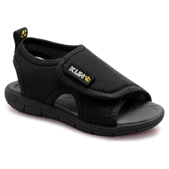 SANDÁLIA PAPETE TIC TAC VELCRO PRETO KLIN