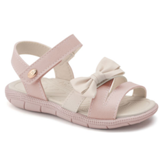 SANDÁLIA TIC TAC CASUAL ROSA / OFF WHITE KLIN