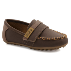 SAPATO MOCASSIM CURUMIM CAFÉ KLIN