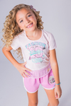 CONJUNTO BLUSA E SHORTS FASHION TELINHA