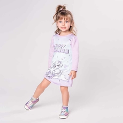 VESTIDO MANGA LONGA HAPPY FRIENDS