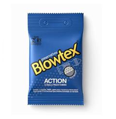 Preservativo Blowtex Action - Pack com 3 unidades