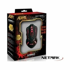 Mouse Gamer Warrior Series Xenon 2400dpi Netmak 6botones Usb - comprar online