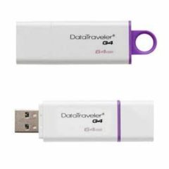 Pendrive Kingston Datatraveler G4 64gb 3.0 Blanco/violeta - comprar online