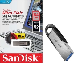 Pendrive Sandisk Ultra Flair Usb 3.0 Flash Drive 64gb