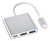 ADAPTADOR OTG USB 3.0 TIPO C PARA USB/HDMI/TIPO C FEMEA TOMATE