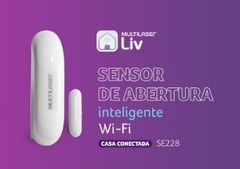 Sensor de Abertura Porta e Janela Inteligente Wi-Fi - Multilaser Liv - SE228 - Aespa Segurança Eletronica