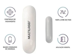 Sensor de Abertura Porta e Janela Inteligente Wi-Fi - Multilaser Liv - SE228