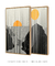 Conjunto Decorativo 2 Quadros Rising Sun - Vilela Galeria de Quadros