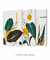 Conjunto Decorativo 3 Quadros Green Yellow Leaf - Vilela Galeria de Quadros