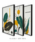 Conjunto Decorativo 3 Quadros Green Yellow Leaf na internet