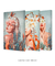 Conjunto Decorativo 3 Quadros Woman with Flowers - comprar online