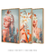 Conjunto Decorativo 3 Quadros Woman with Flowers - Vilela Galeria de Quadros