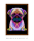 Quadro Decorativo Pug Pop Art - comprar online