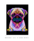 Quadro Decorativo Pug Pop Art - loja online