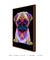 Quadro Decorativo Pug Pop Art - comprar online