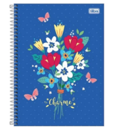 CADERNO UNIVERSITÁRIO CHARME 1 MATÉRIA- TILIBRA - loja online