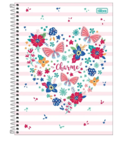 CADERNO UNIVERSITÁRIO CHARME 1 MATÉRIA- TILIBRA - comprar online