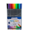 CANETA FINELINER 0.4MM COM 10 CORES -BRW