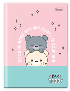 Caderno brochura capa dura teddy (4 Modelos) - cadersil - comprar online