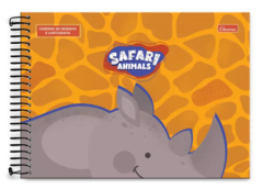 Caderno de Desenho capa dura Safari (3 modelos) - cadersil - comprar online