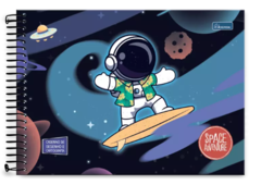 Caderno de desenho Astronauta capa dura - cadersilw - comprar online