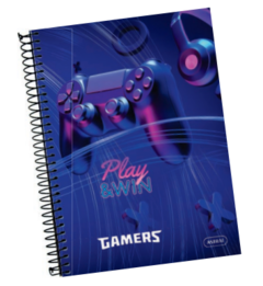 caderno universitário 1 matéria Linha Game - comprar online