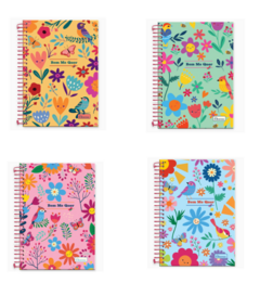 Caderno Espiral Bem Me Quer 14 x 20 Com 80 Folhas